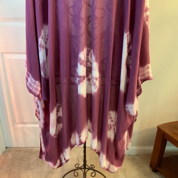 Coachella Tie Dye Hippie Boho Kimono Wrap One Size - Picture 8 of 10